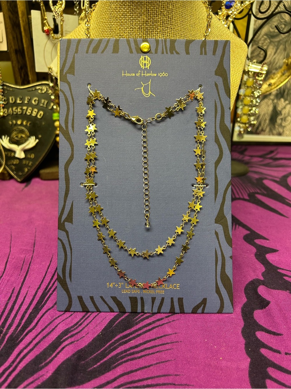 House of Harlow 1960 Gold Double-Layer Star Necklace